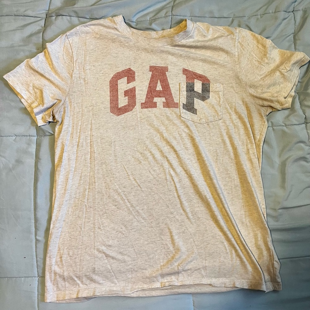 Beige, Large Size, GAP Shirt